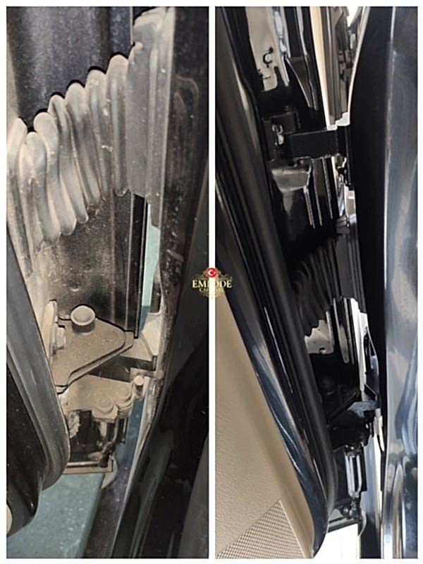 kapı araları detaylı temizlik öncesi sonrası