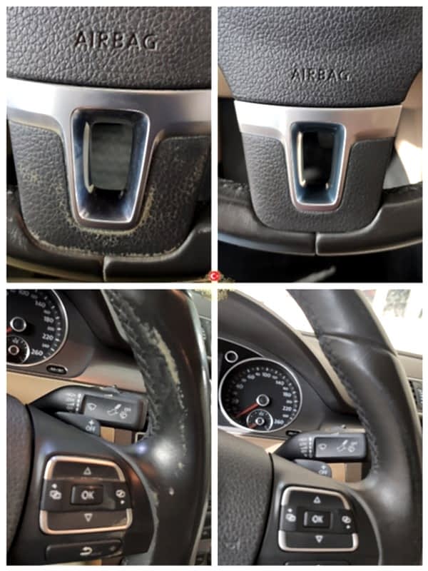 direksiyon altı detaylı temizlik öncesi sonrası